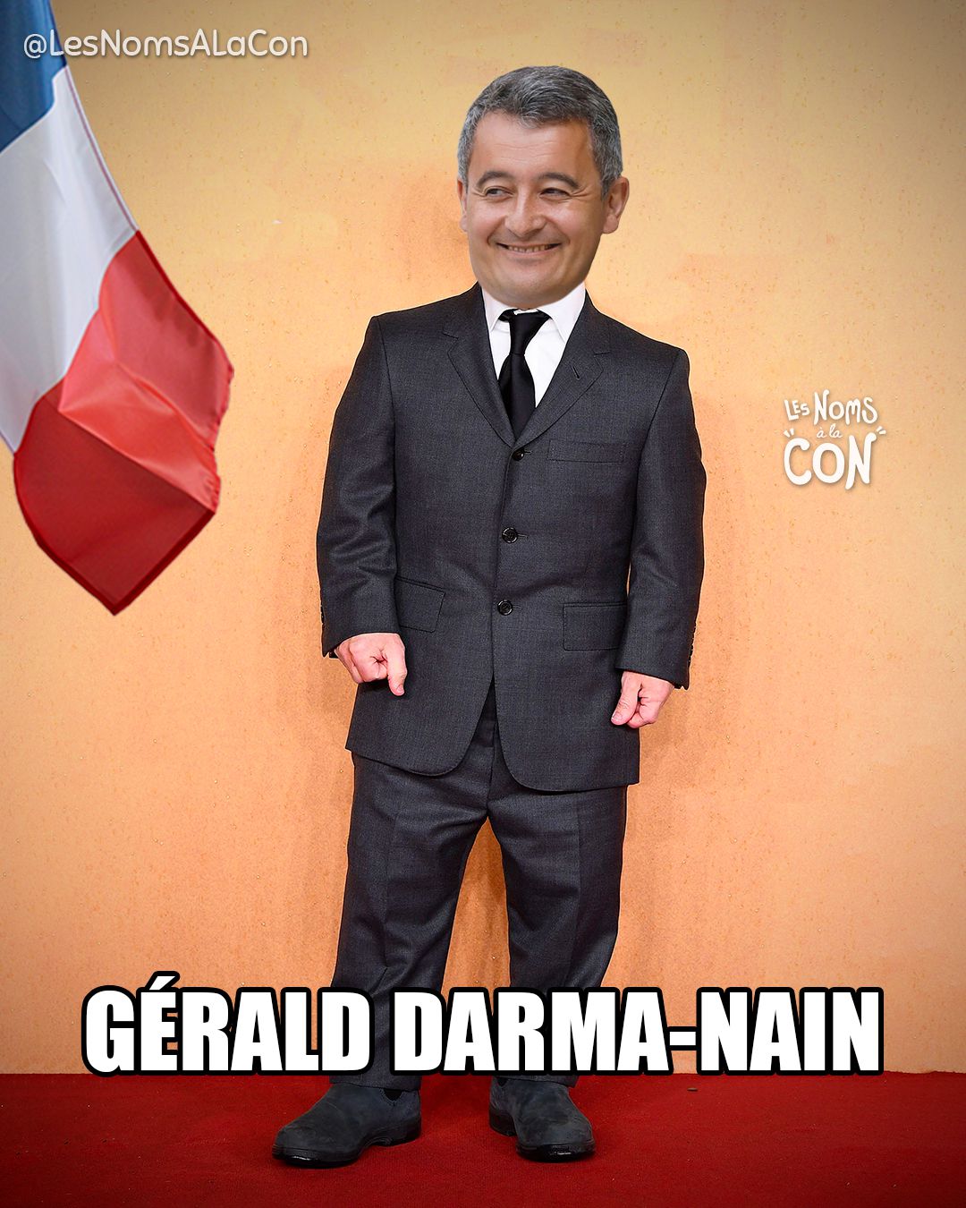 Gérald Darmanain Nom détourné de Gérald Darmanin Les Noms à la Con